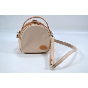 Caiul Purse‎ Beige w/ Handle and Removable Adjustable Crossbody Strap 2 Sections